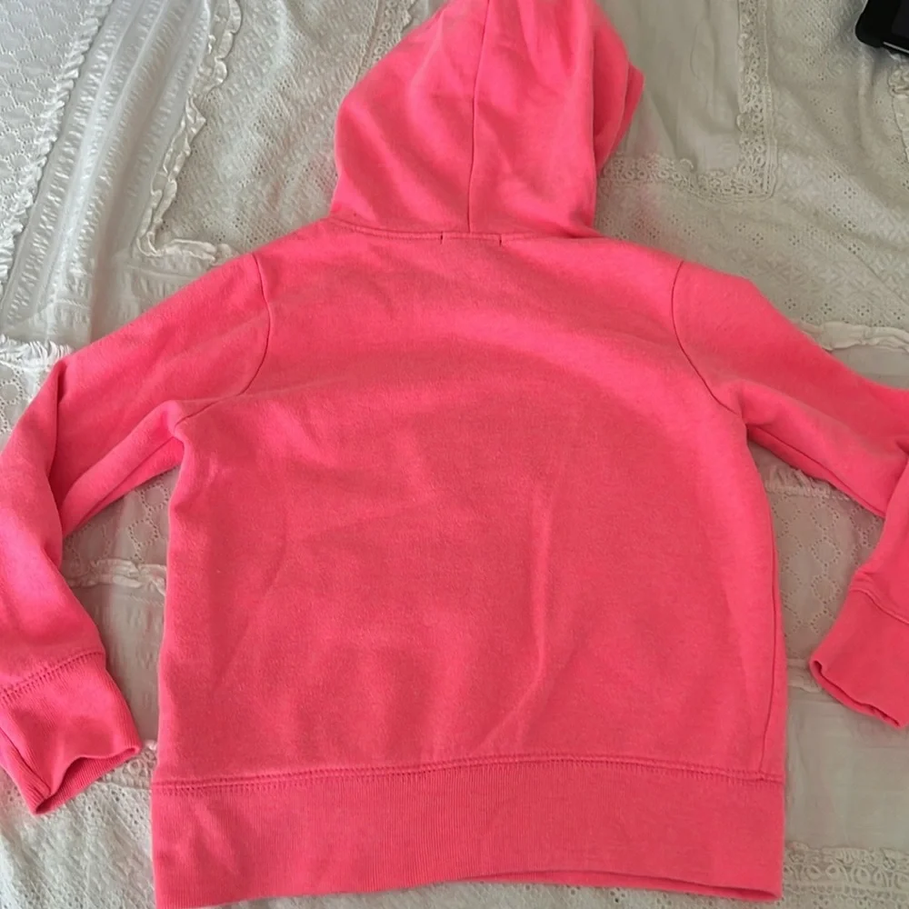 Gap Girls Hooded Sweatshirt and Grey Joggers Size Small Pink